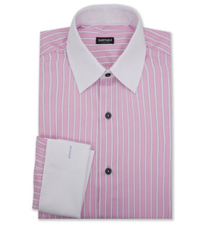 White Collar&Cuff Pink St