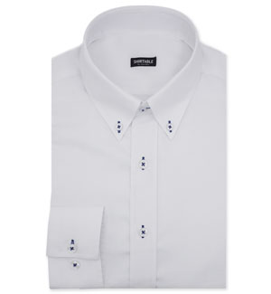 Poly Button Down White