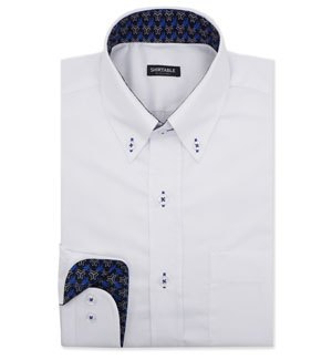 Poly Button Down White