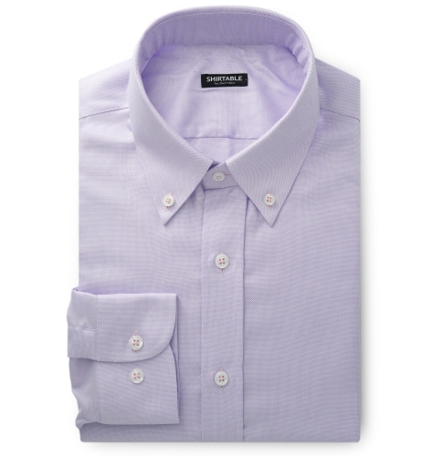 Dobby Button Down Purple